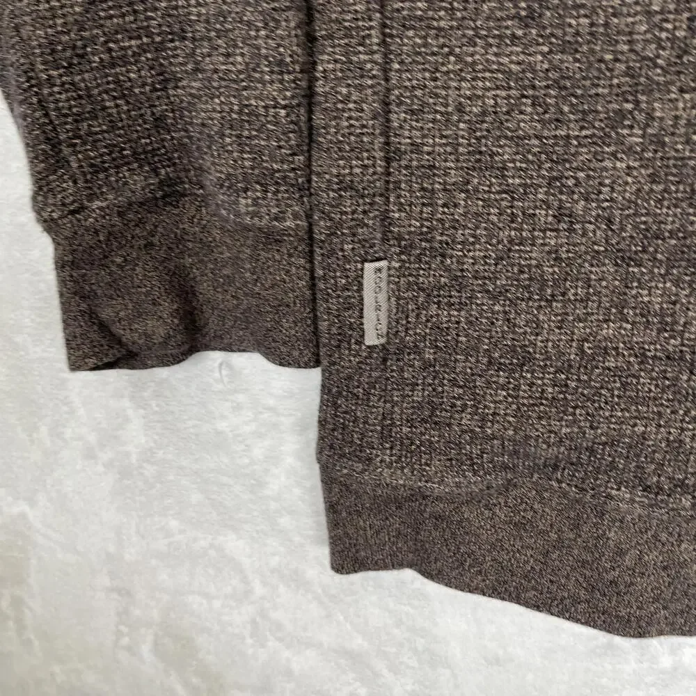Woolrich Sweater Mens 2XLT Brown 1/4 Zip Mock Neck Knit Pullover Big & Tall